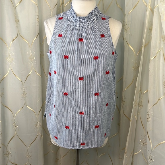 NWT Crown & Ivy Sleeveless Blouse - Picture 1 of 6